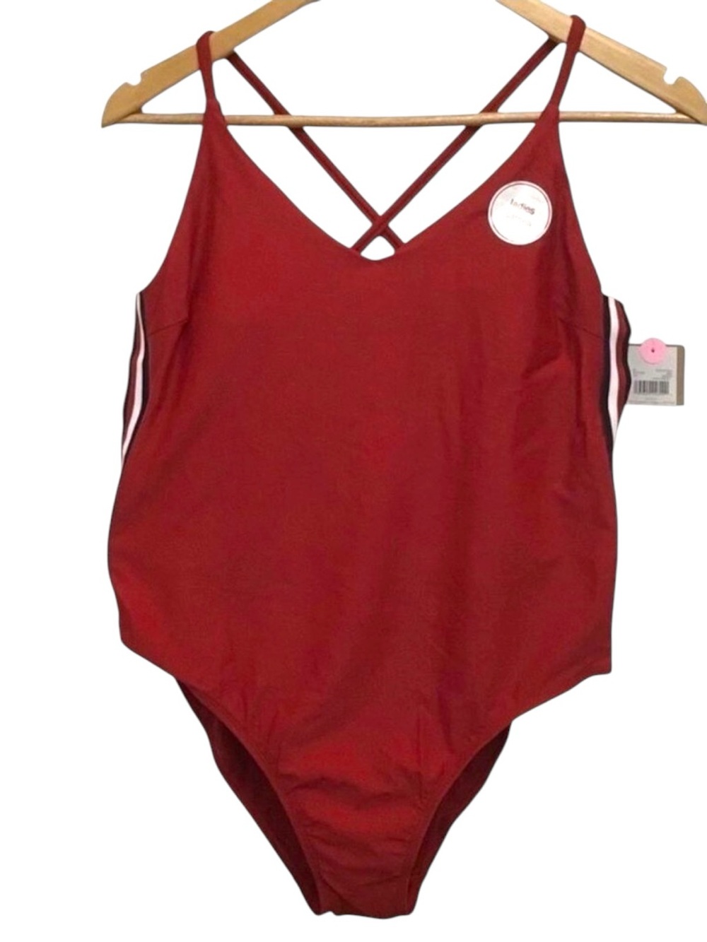 Swimsuit Canada one piece sport swimming suit red one piece bathing Canada large